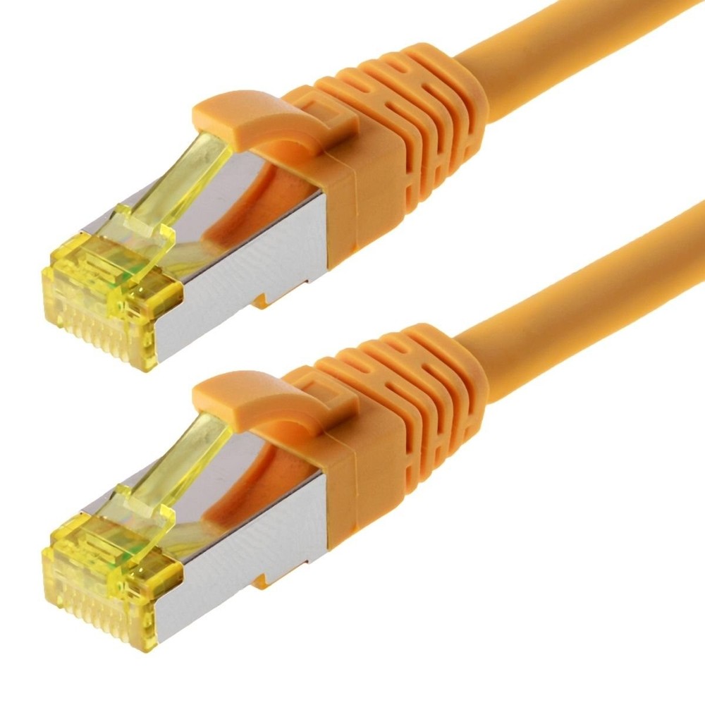 Helos CAT 6s patch cable yellow 0.5 m