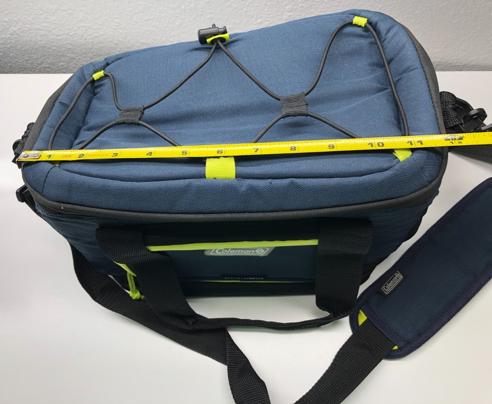 Coleman Soft Cooler 16 Cans Spider Mum Blue Active Stretch Shoulder Strap Zip