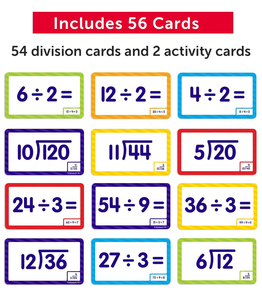 Division Flash Cards