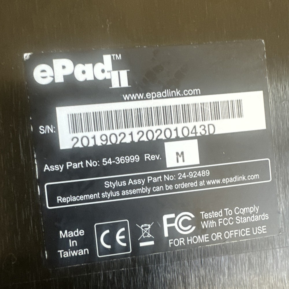 ePadLink ePad II Signature Pad LCD USB Electronic Signing Capture Device