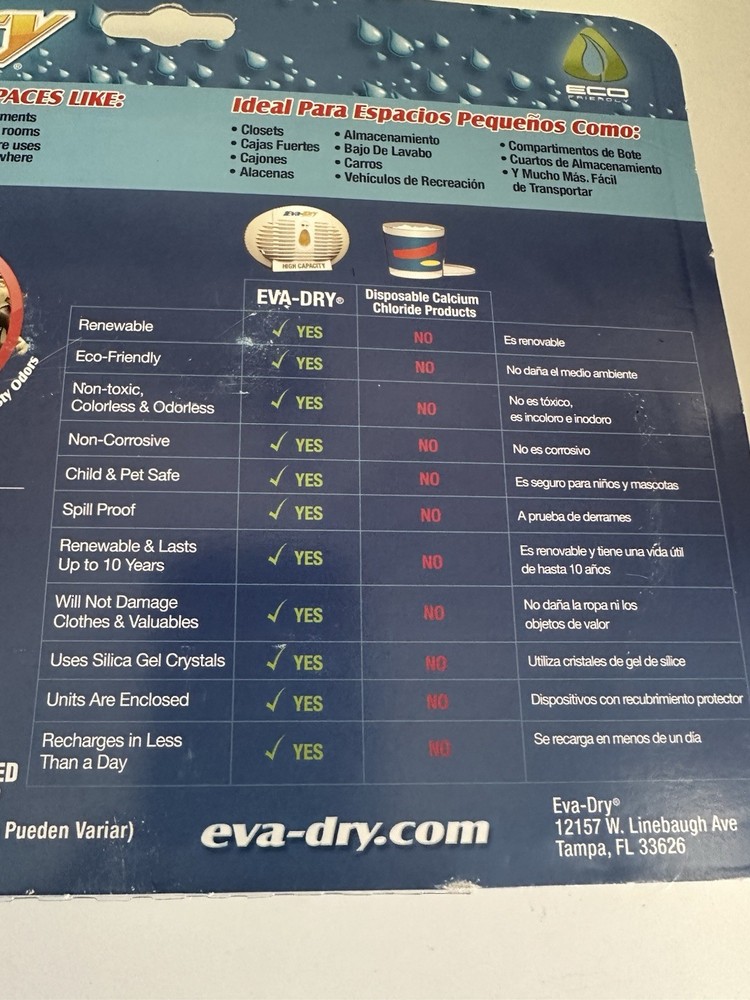Eva-Dry Dehumidifier High Capacity E 500