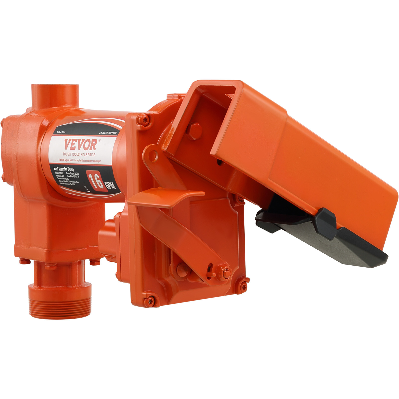 VEVOR Fuel Transfer Pump Gasoline Pump 16GPM 12V with Hose & Nozzle for Diesel