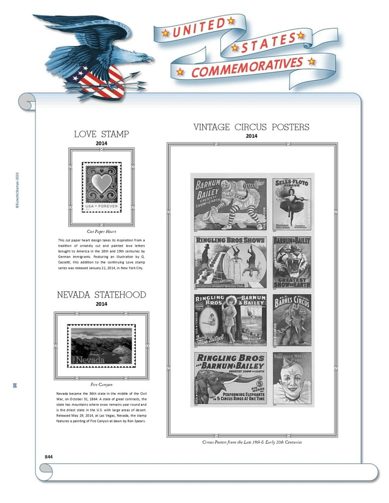 2014 U.S. Commemorative Singles COMPLETE Supplement (White Ace Alternative)
