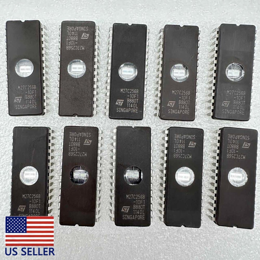 10PCS M27C256B-10F1 M27C256B EPROMs ST