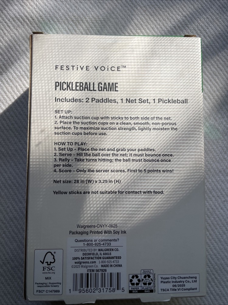 Pickleball Table Top Game