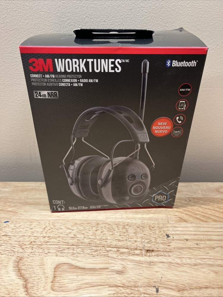 3M WorkTunes Connect + AM/FM Hearing Protector with Bluetooth®Technology