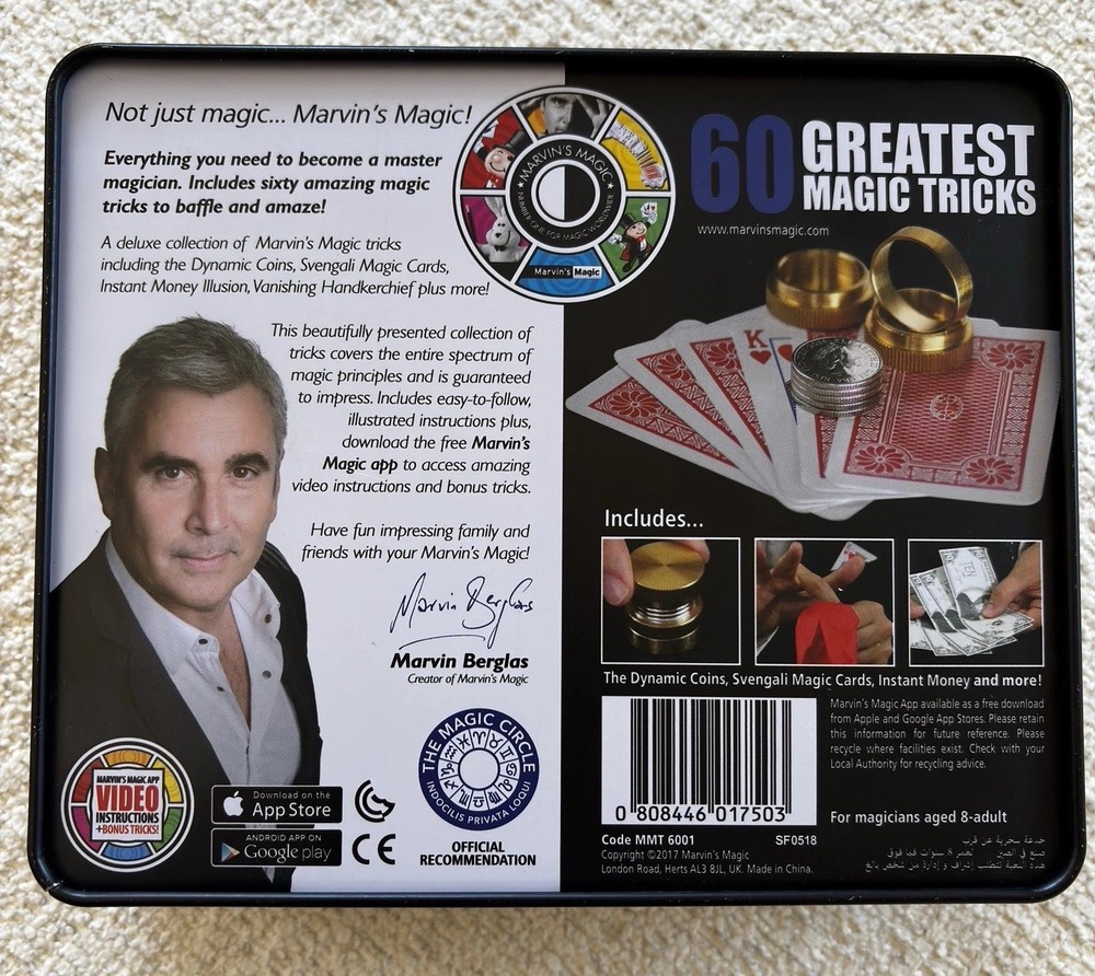 Marvin’s Magic 60 Greatest Magic Tricks by Marvin Berglas, NEW