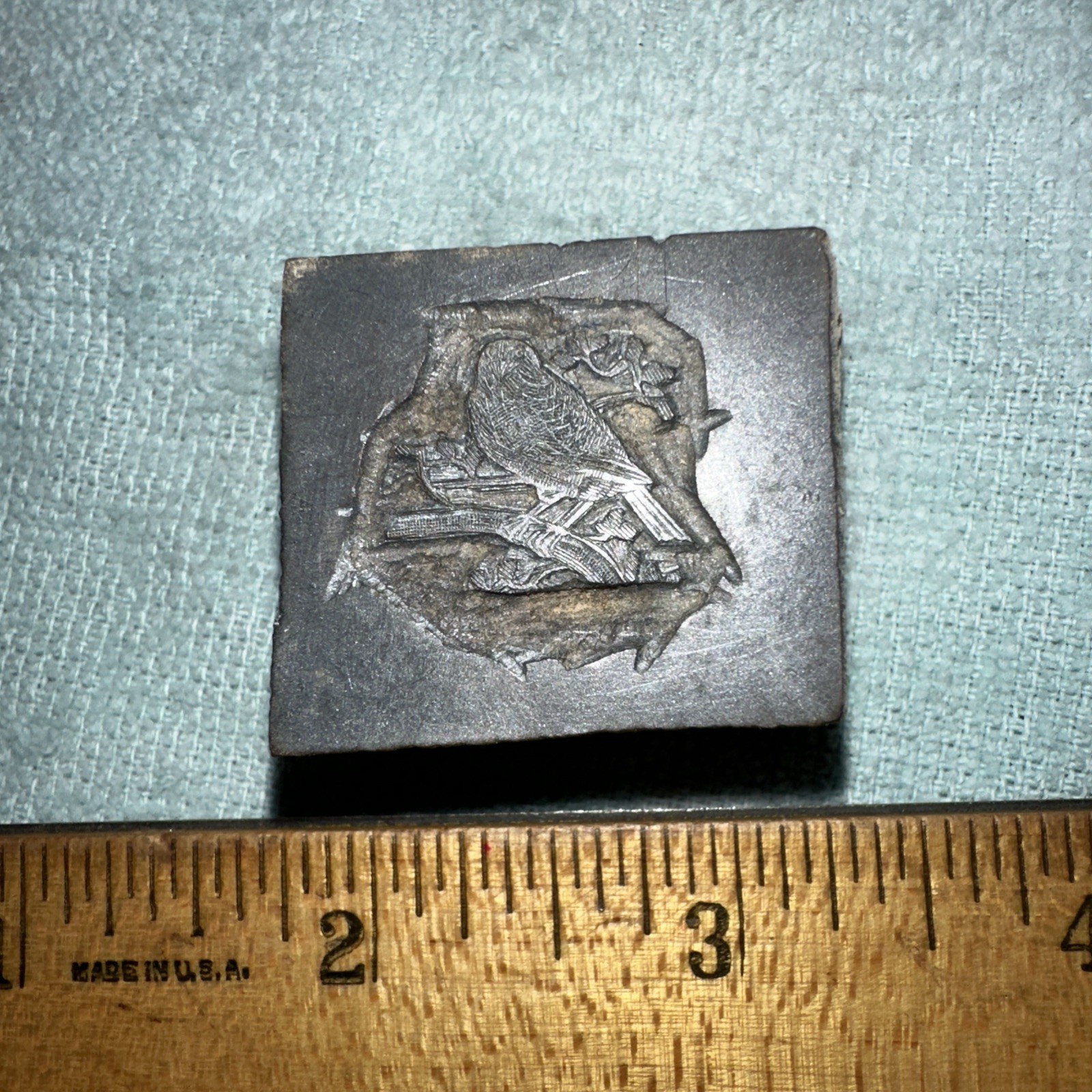 Printing Block “ Bird on a Branch “ Nice Details!!