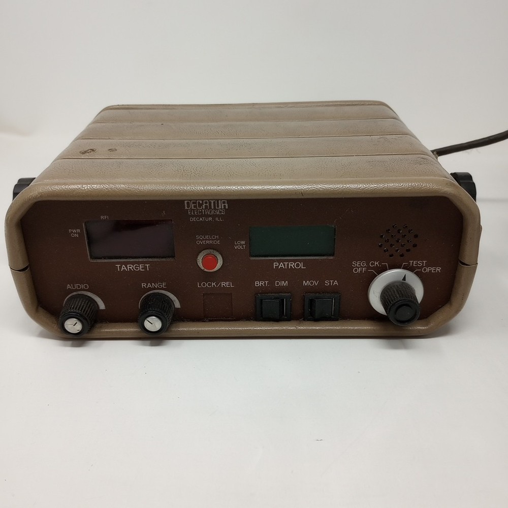 Decatur Radar MVR Decatur Electronics UNTESTED