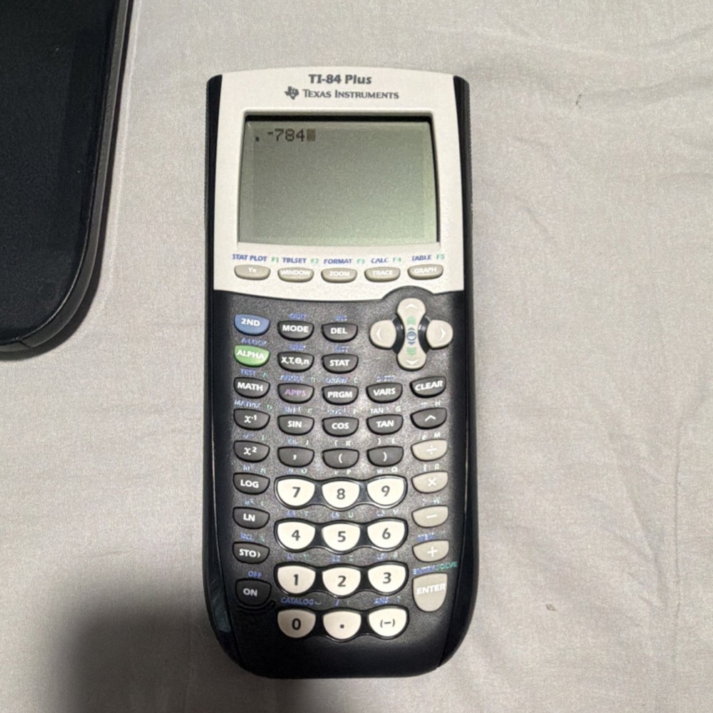 Texas Instruments TI-84 Plus Graphing Calculator Handheld LCD Display Battery
