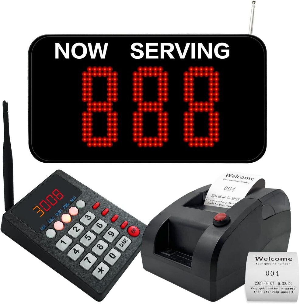 Wireless Pager Call System Queue Calling Management System for Take A Number