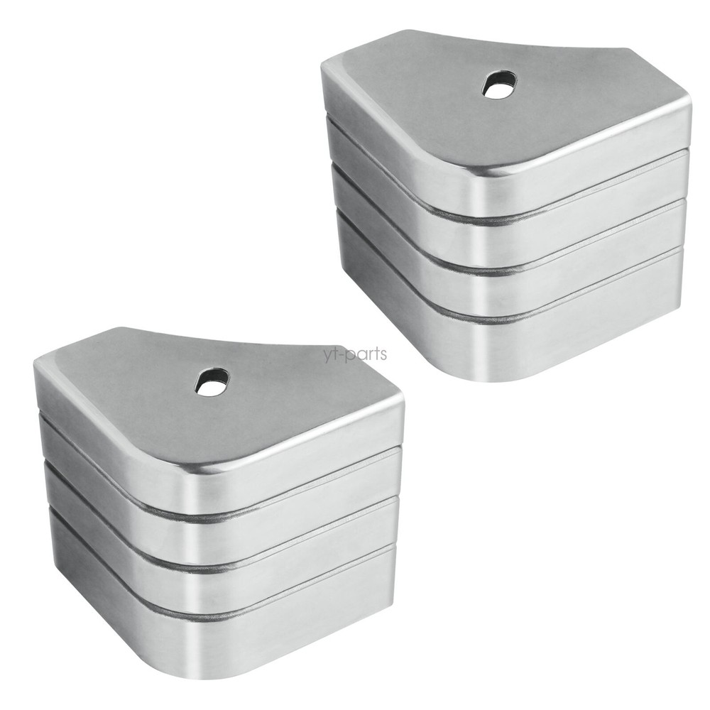 2Pcs Crest Style Corner Cap Casting Pontoon Aluminum Deck Corner # Crest PA