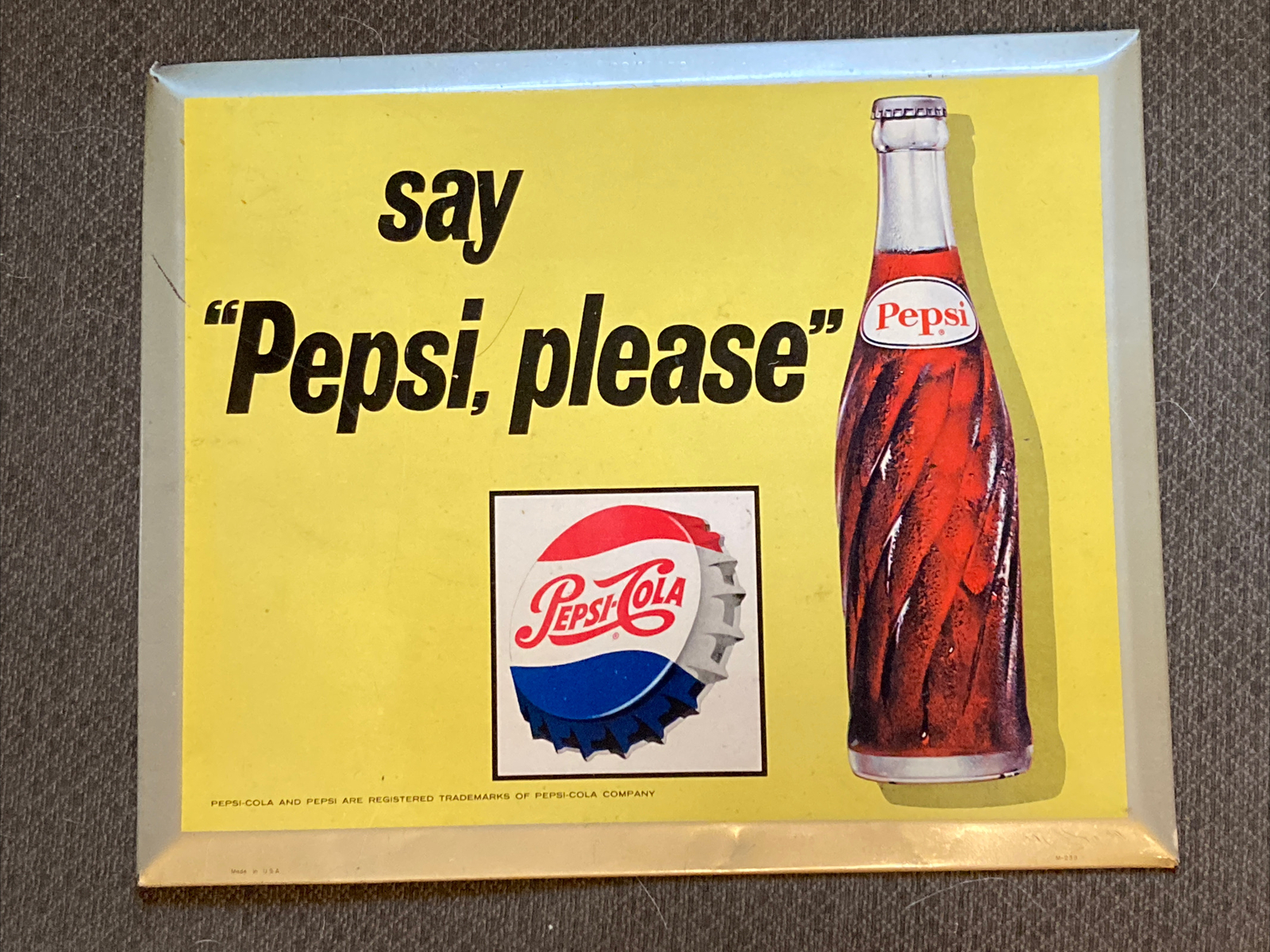 Pepsi - Original 1960’s Metal Sign