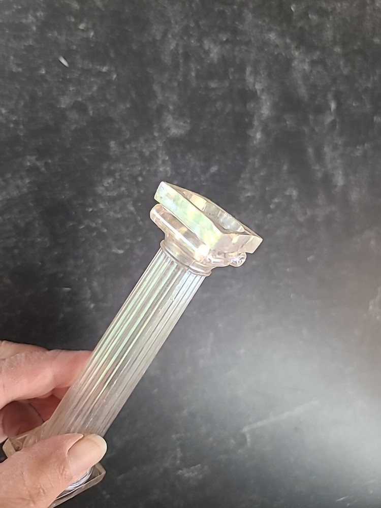 Greek Column Plastic Iridescent Cake Pillar Vintage