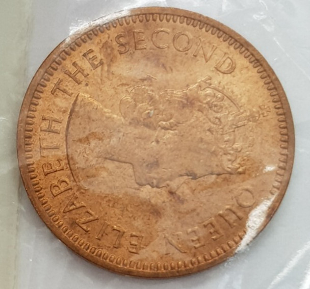 1958 British E Caribbean Territories 1/2 Cent