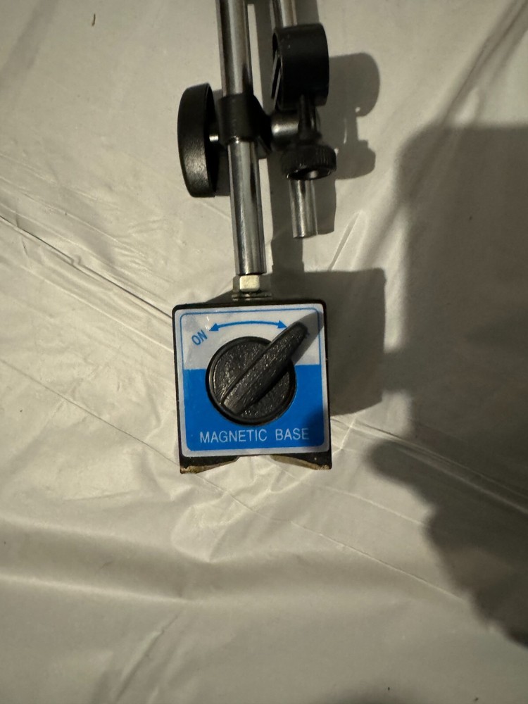 Universal Magnetic Base Holder 132lbs Force & 1" Dial Indicator White Face