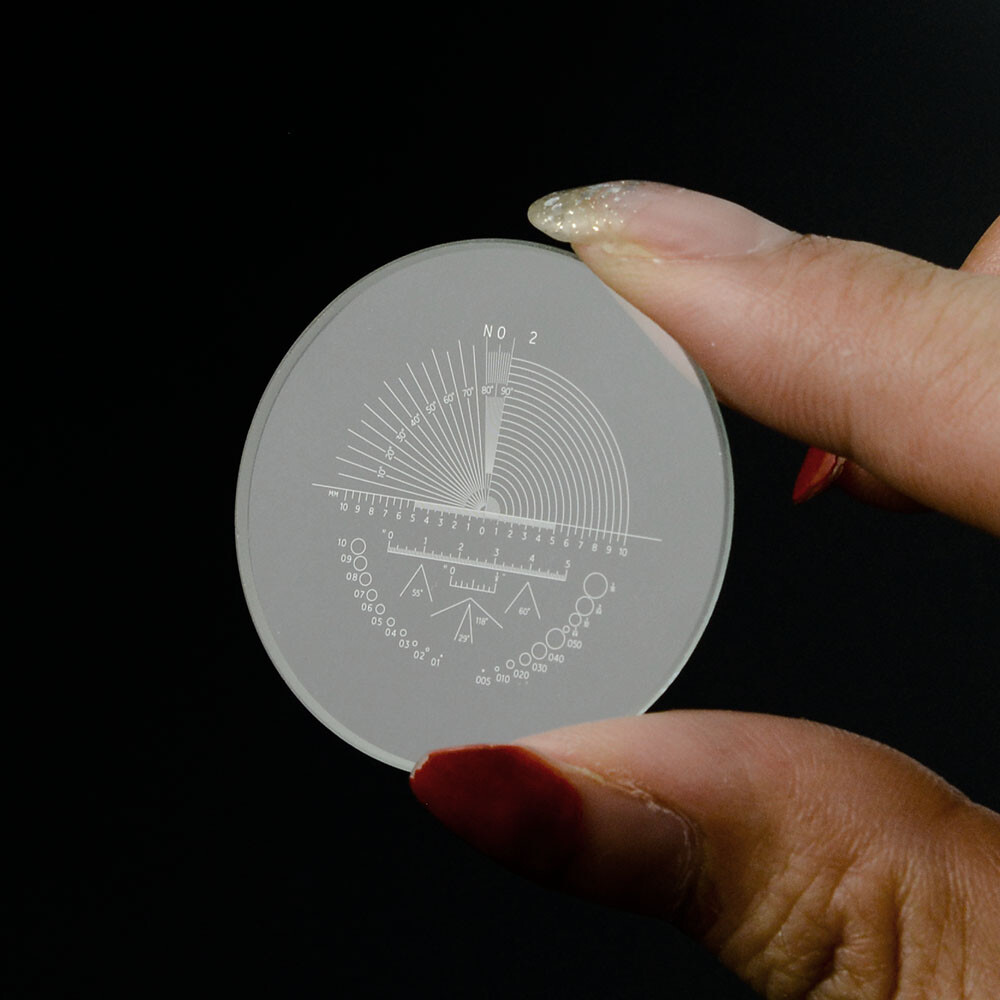 Stage Micrometer Eyepiece Reticle Calibration Slide  Microscope Angle  Rule