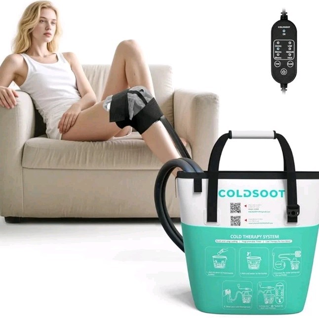 Cold Therapy Machine with Programmable Timer, Portable Ice Machine for Knee