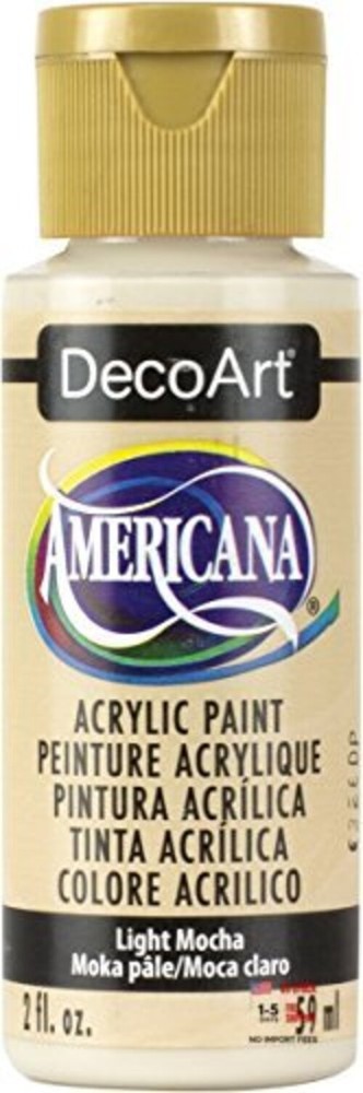 Americana Acrylic Paint, 2-Ounce Light Mocha