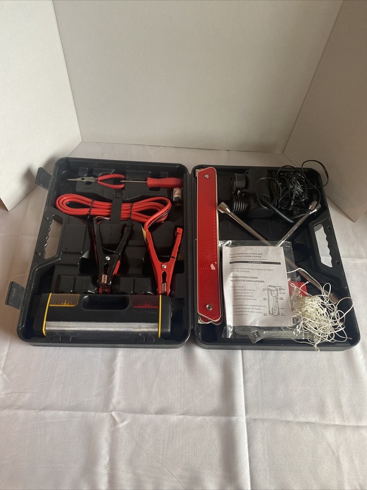 Roadside Auto Emergency Tool Set / Case - 20” x 14” x 5”