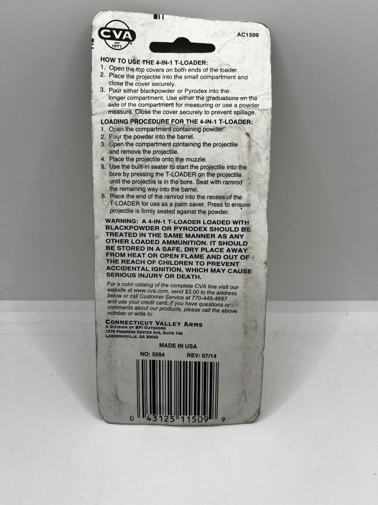 CVA 4 In 1 T-Loader, AC1509, M2