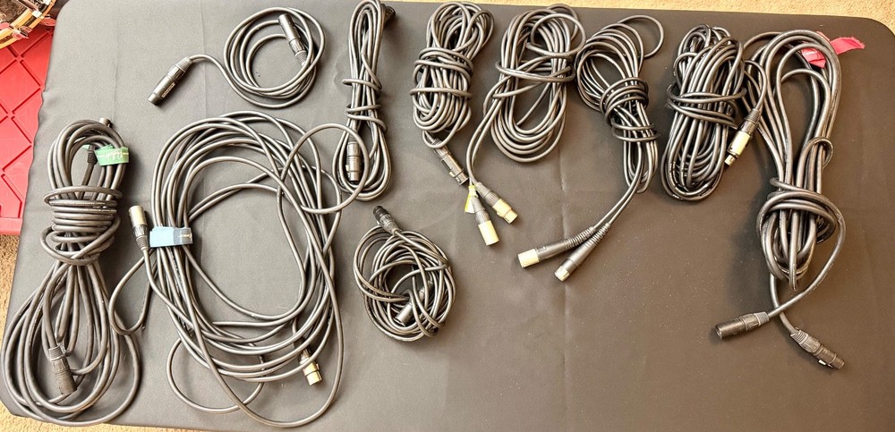 10 x XLR  - Link/Mic Cables Bulk Packed. Good Quality Cable & Connectors