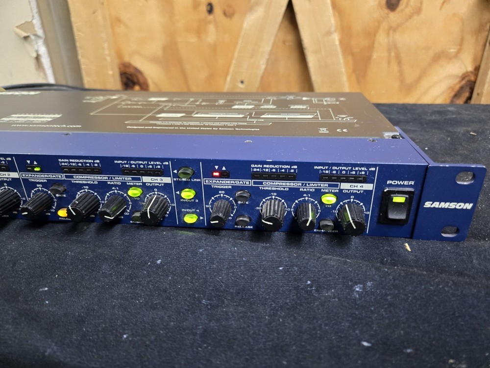 Samson S-Com 4 Four Channel Compressor/Gate - Ch. 1 is BAD - Please Read
