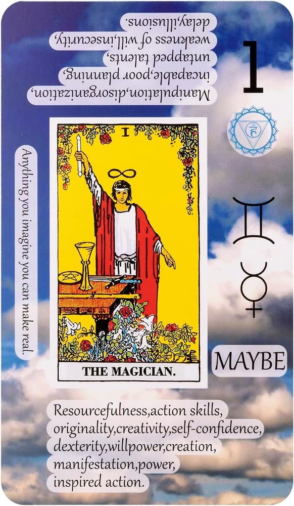 Tarot Cards with Meanings on Them, Learning Set for Beginner,...