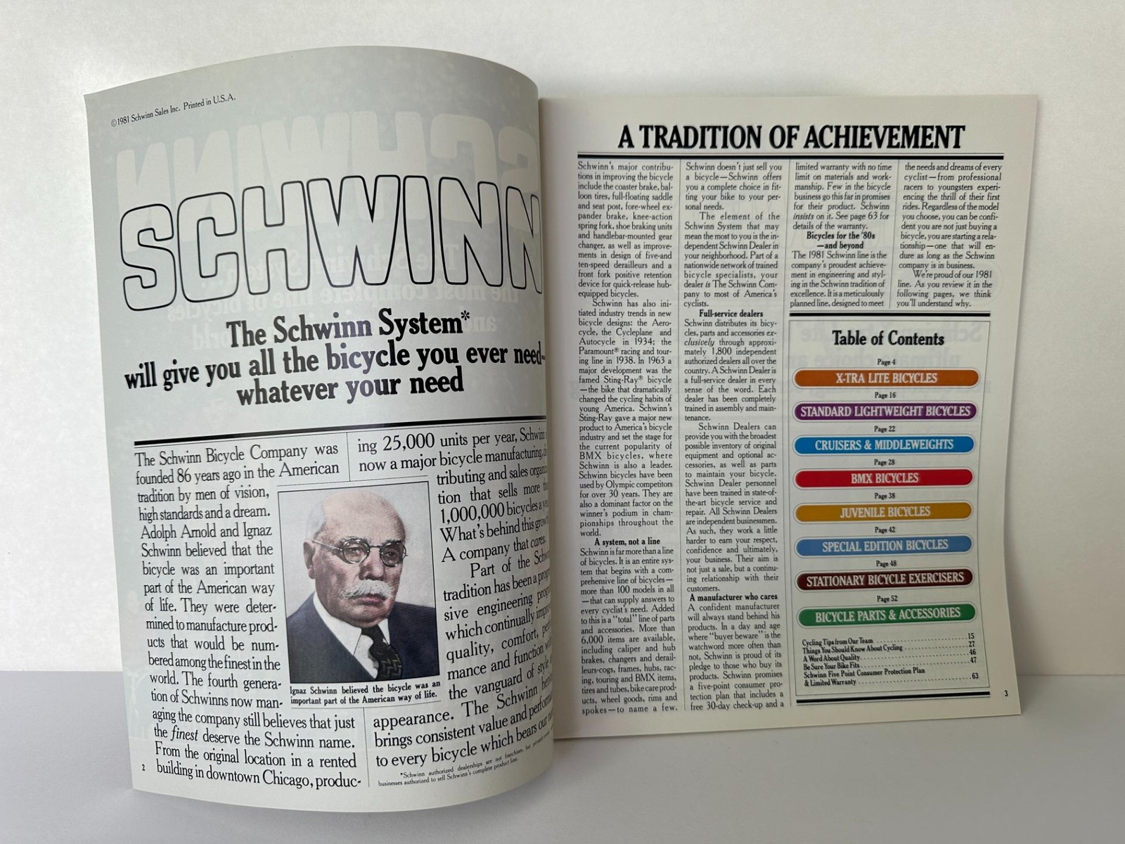 NOS original 1981 Schwinn Bicycle Full line CATALOG brochure Sting BMX