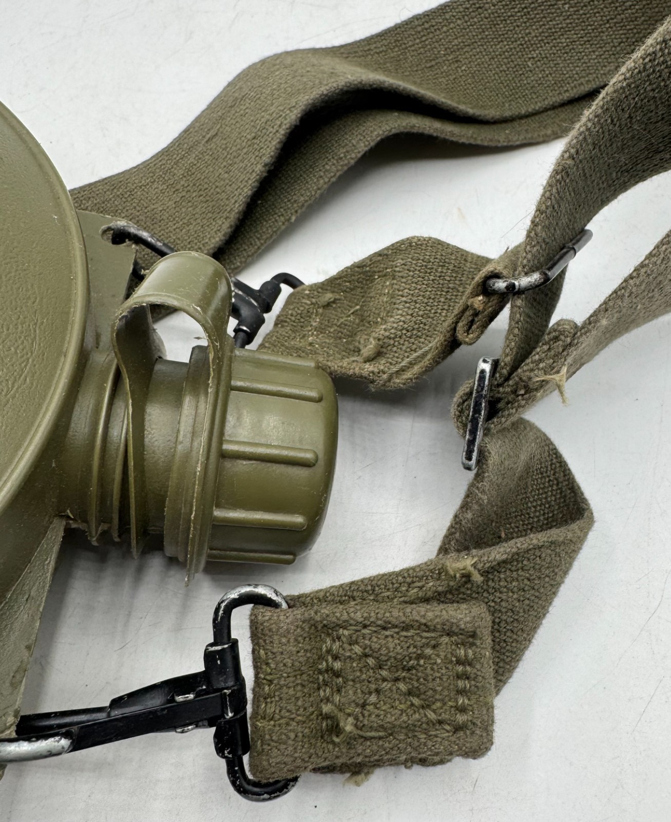 US Military Style 2 Quart Round Plastic Canteen w/ Carrying Strap Camping Hike