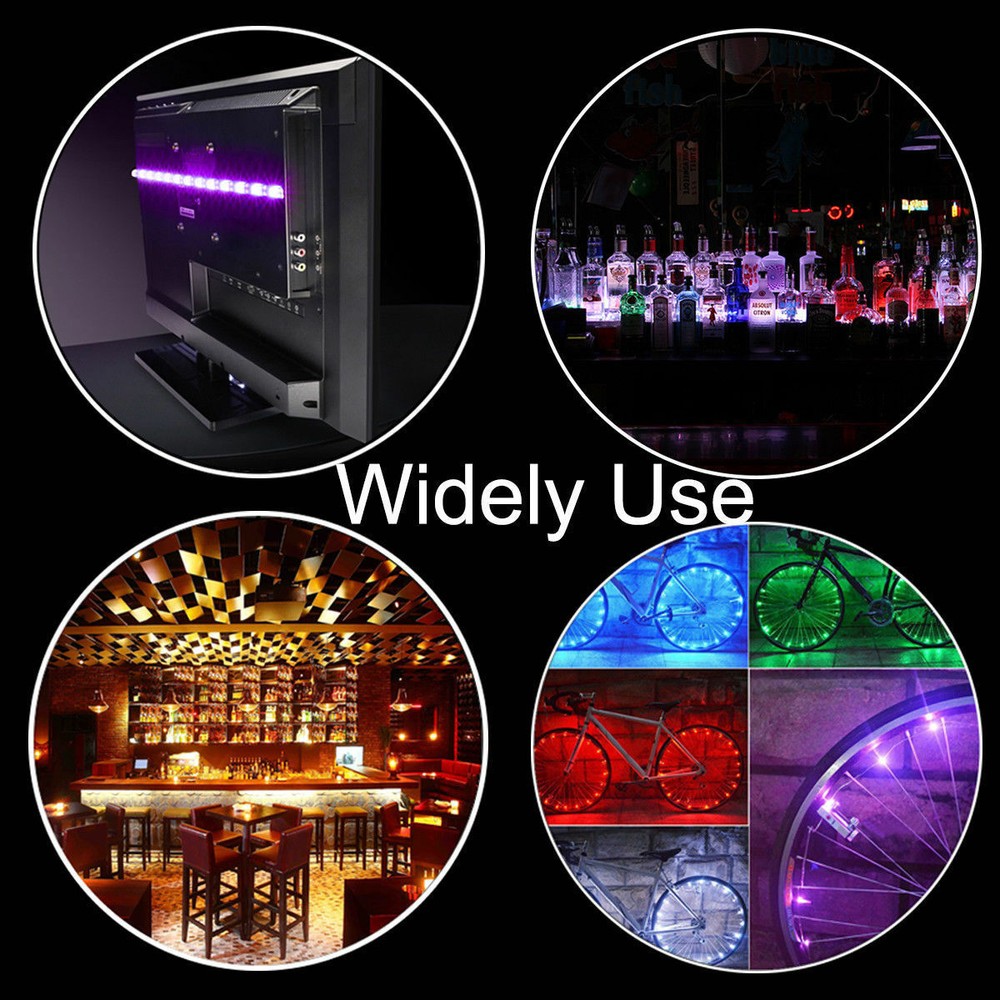 USB Powered RGB 5050 LED Light Strip Computer TV Backlight Remote Waterproof Kit