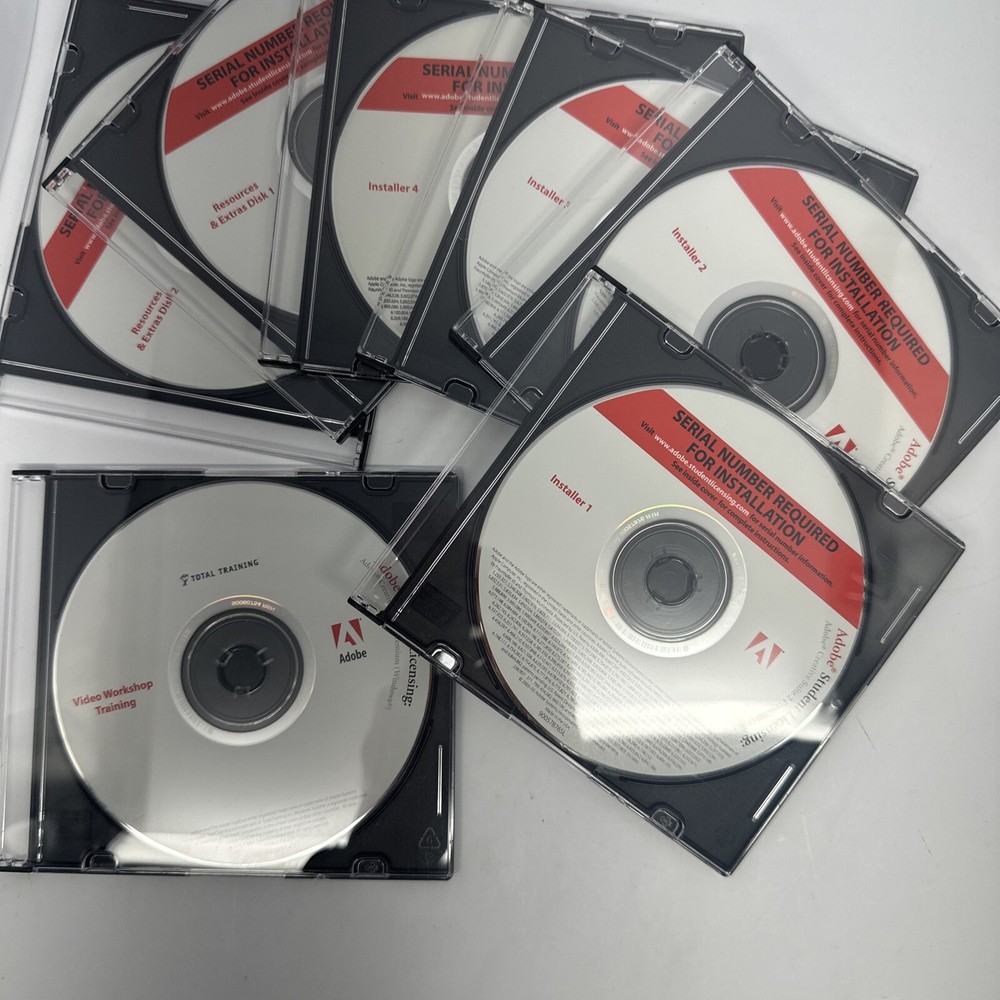 Adobe Creative Suite 2 Premium Mac Student Licensing Disc Set Only VG