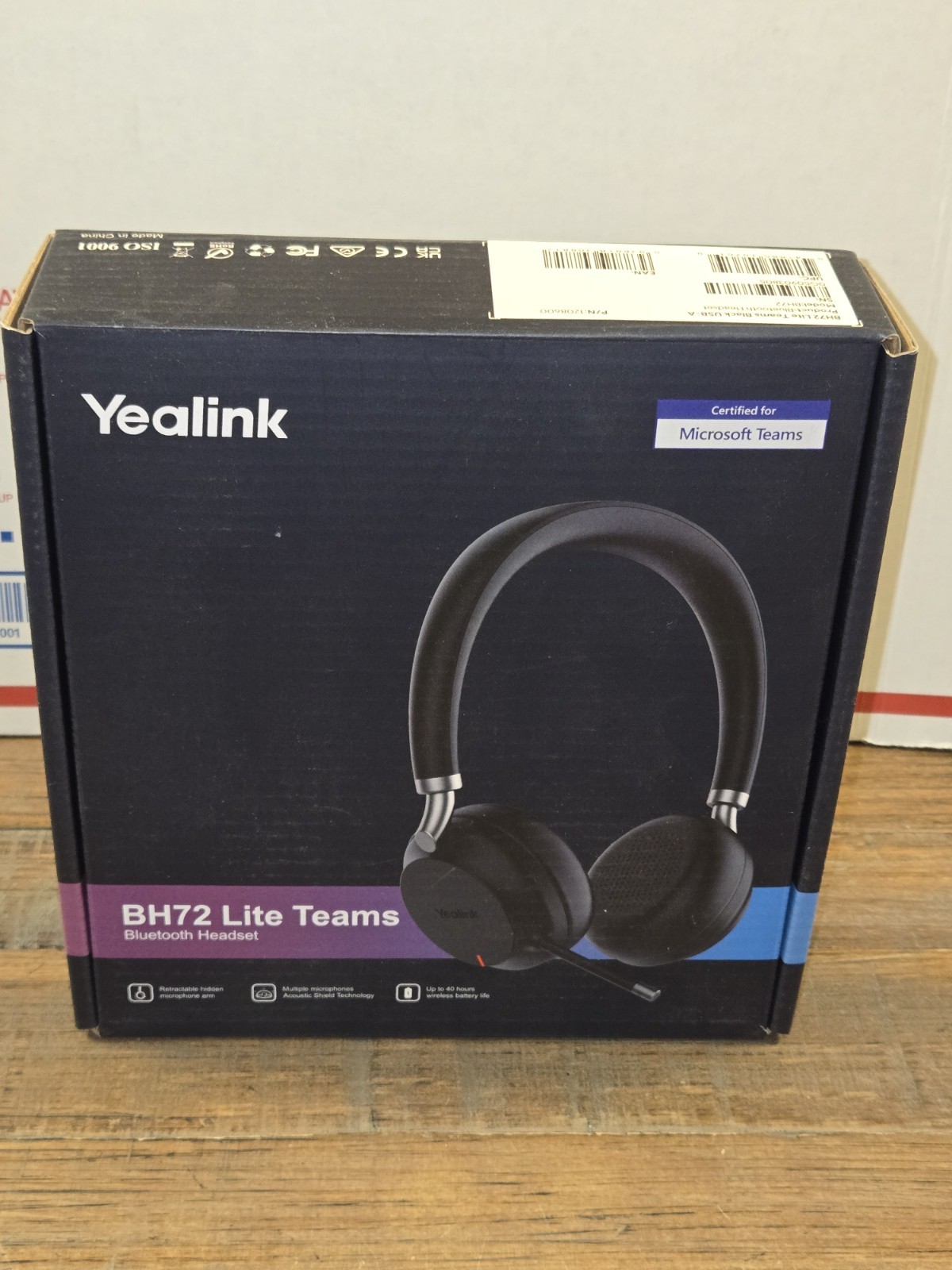 New! Yealink BH72 Bluetooth Wireless Headset with USB-C Charger (OKEB-02-022)