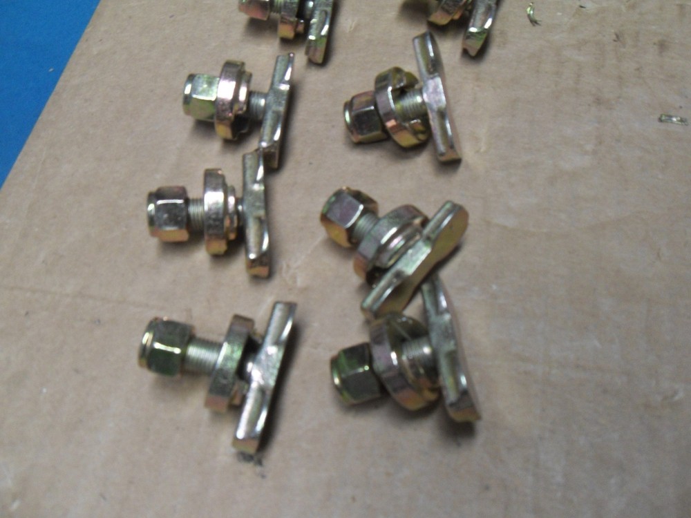 10 Pack L Track Threaded Bolt Double Stud Fitting 5,500 Pounds Break Strength