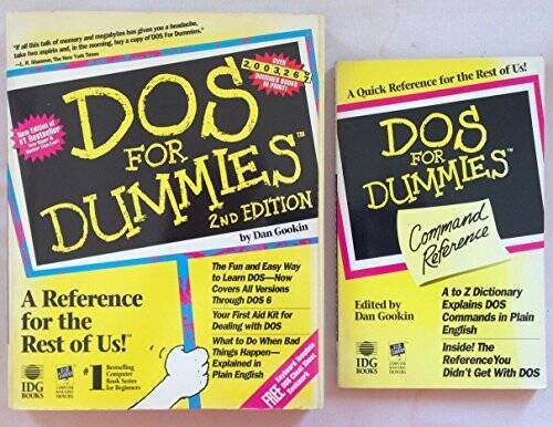 DOS for Dummies - Paperback By Gookin, Dan - GOOD