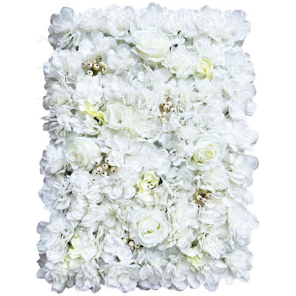 12* Artificial Flower Wall Panel Wedding Backdrop Event Party Flower Wall Panel