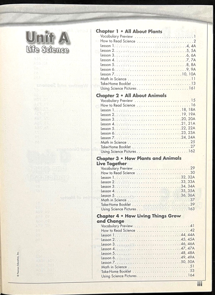 2nd Grade - SCIENCE - WORKBOOK - TEACHER GUIDE (2006, Scott Foresman)