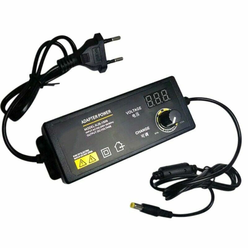 1PC Adjustable DC Power Supply Adapter Control Volt Display 3V-24V 2.5A 60WEEaI