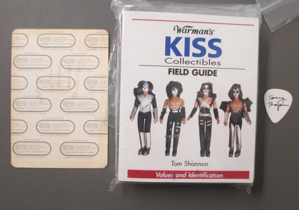 KISS Collectibles Field Guide - Warman's + backstage pass & Tommy Thayer pick !