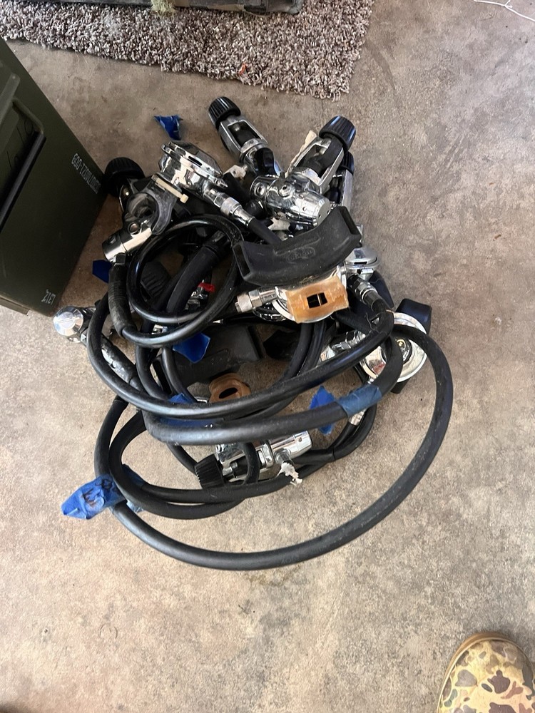 Dacor And Dacor Xl Conch Shell Regulators With First Stages.