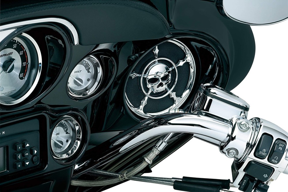 Kuryakyn Zombie Speaker Grills Chrome