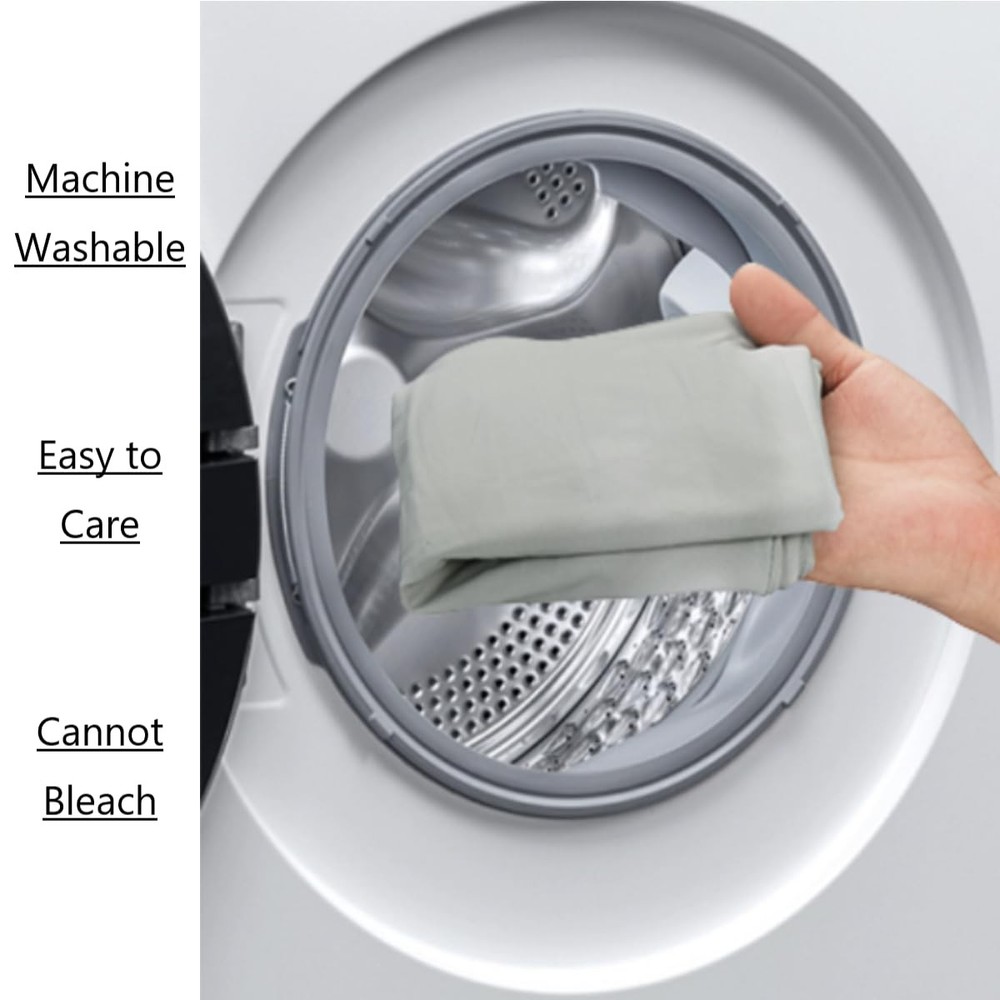 Cube Pillowcase Gray, 24“x12”x4“ Pillowcases for Cube Shape Pillow