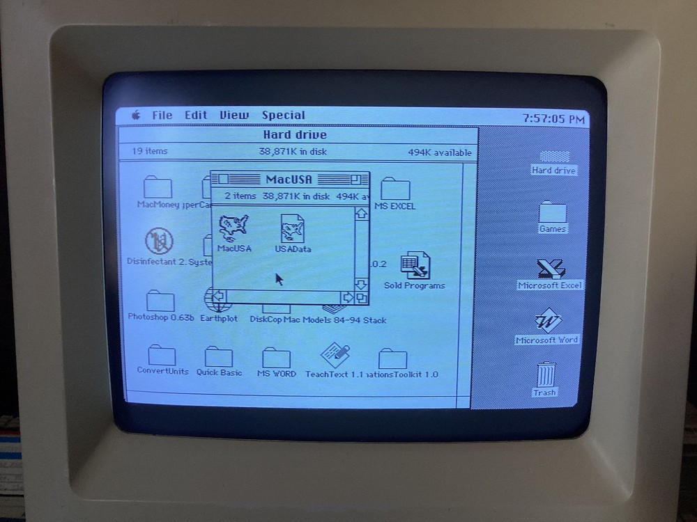 Vintage Macintosh Mac Program MAC USA 1.4MB Floppy Disk SE FDHD, SE/30, Classic!