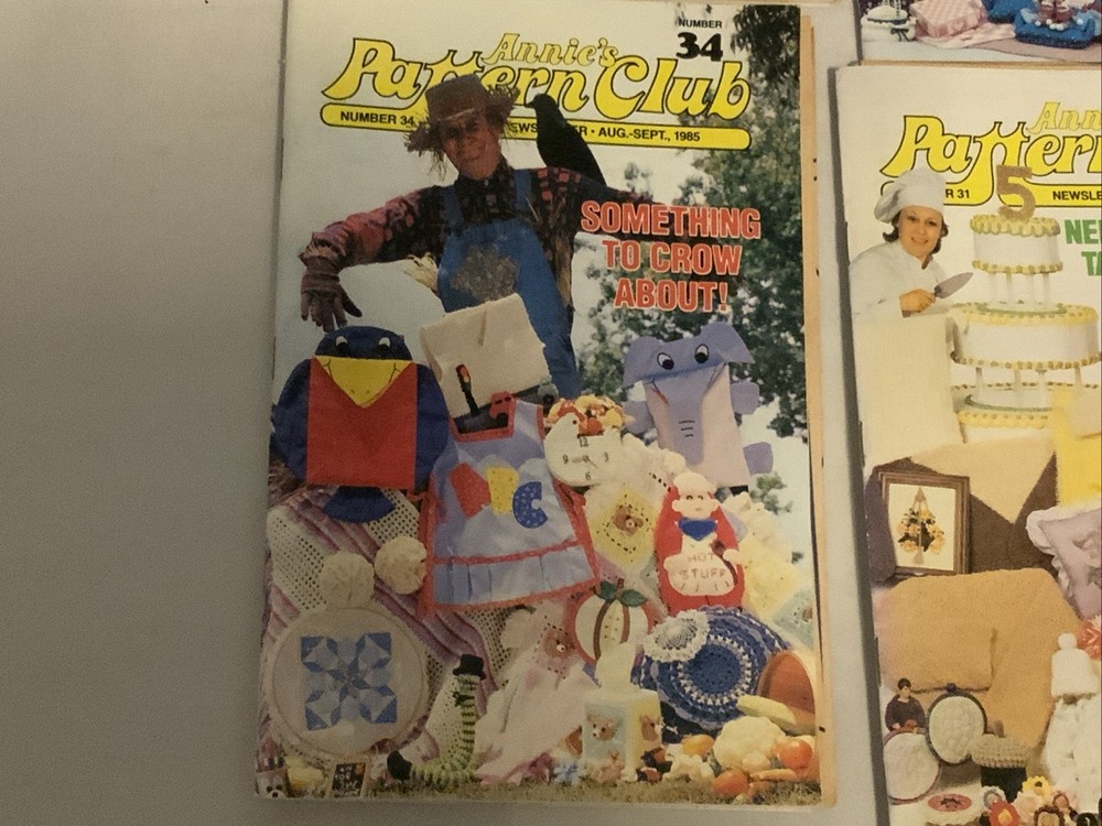Complete Annies Crafter Pattern Club 1984-1985 Crochet Pattern Needlework Craft