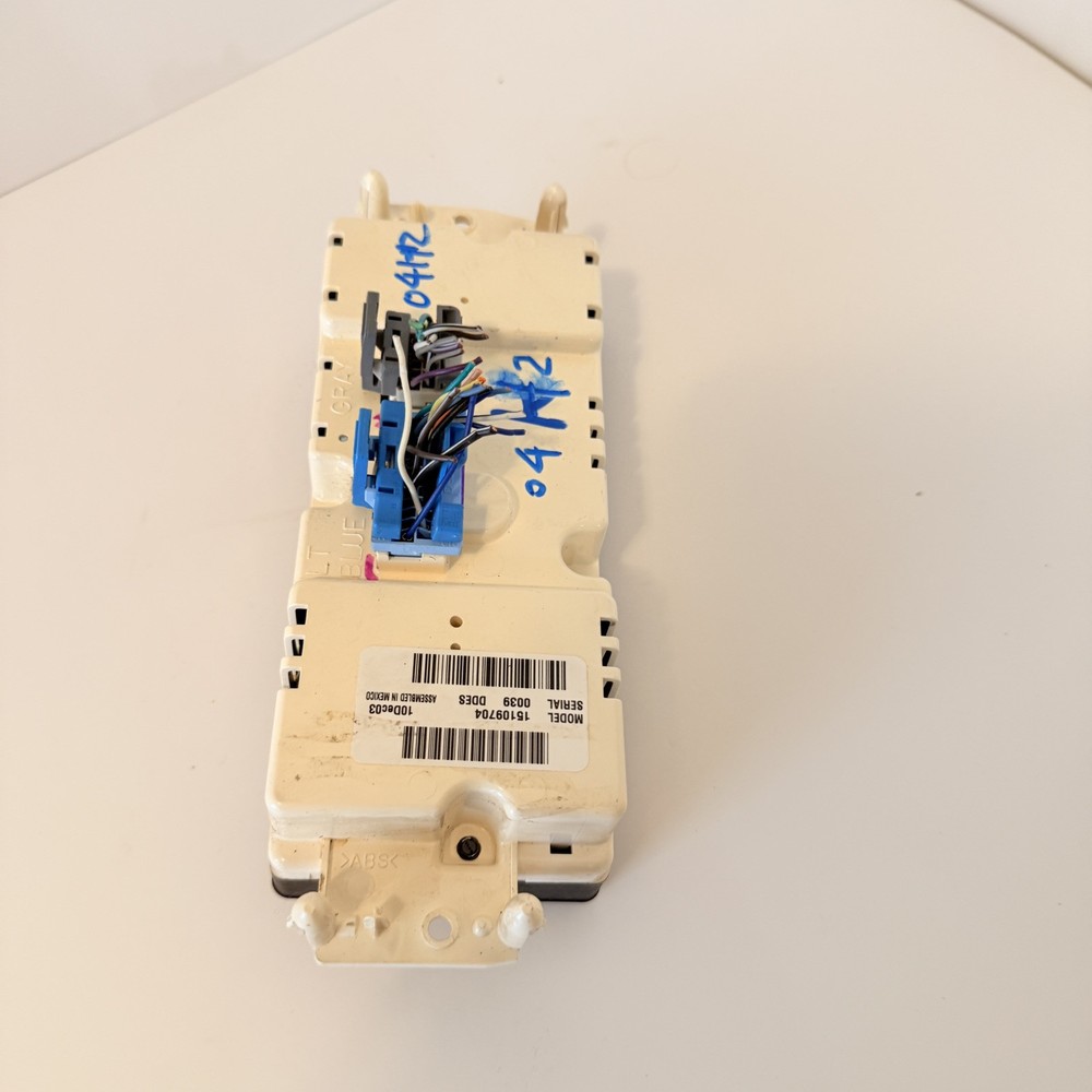2004 HUMMER H2 AUTO CLIMATE CONTROL PANEL SWITCH OEM 15109704