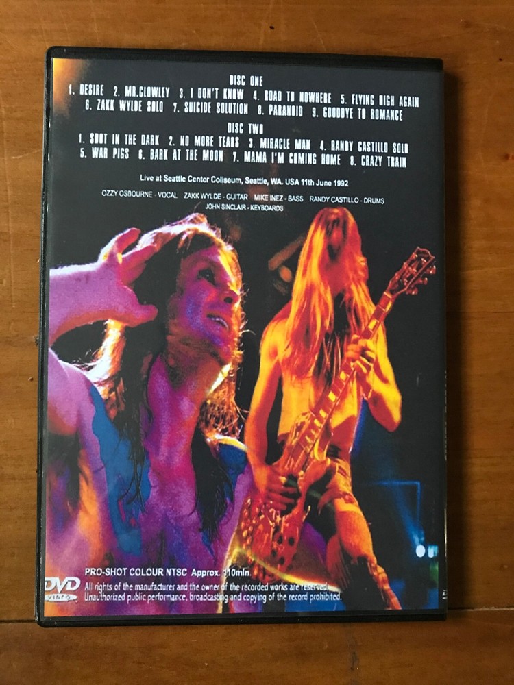 Ozzy Osbourne - Wylde Tears Live in Seattle 1992 Zakk