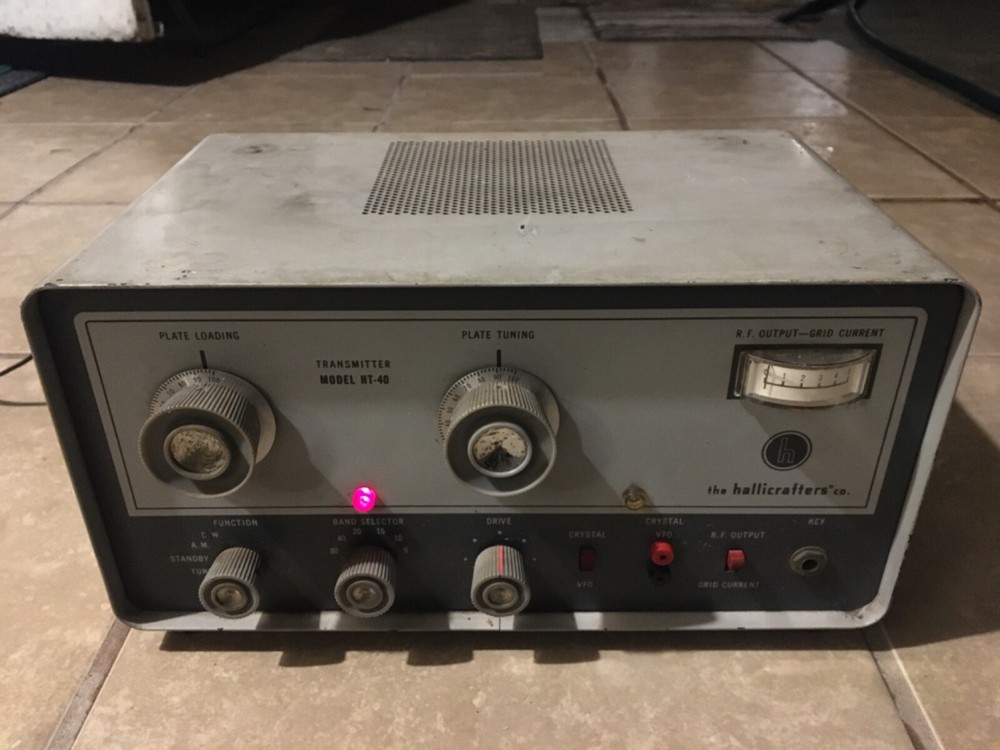 Hallicrafters HT-40 Tube Ham Radio Transmitter Tested Used