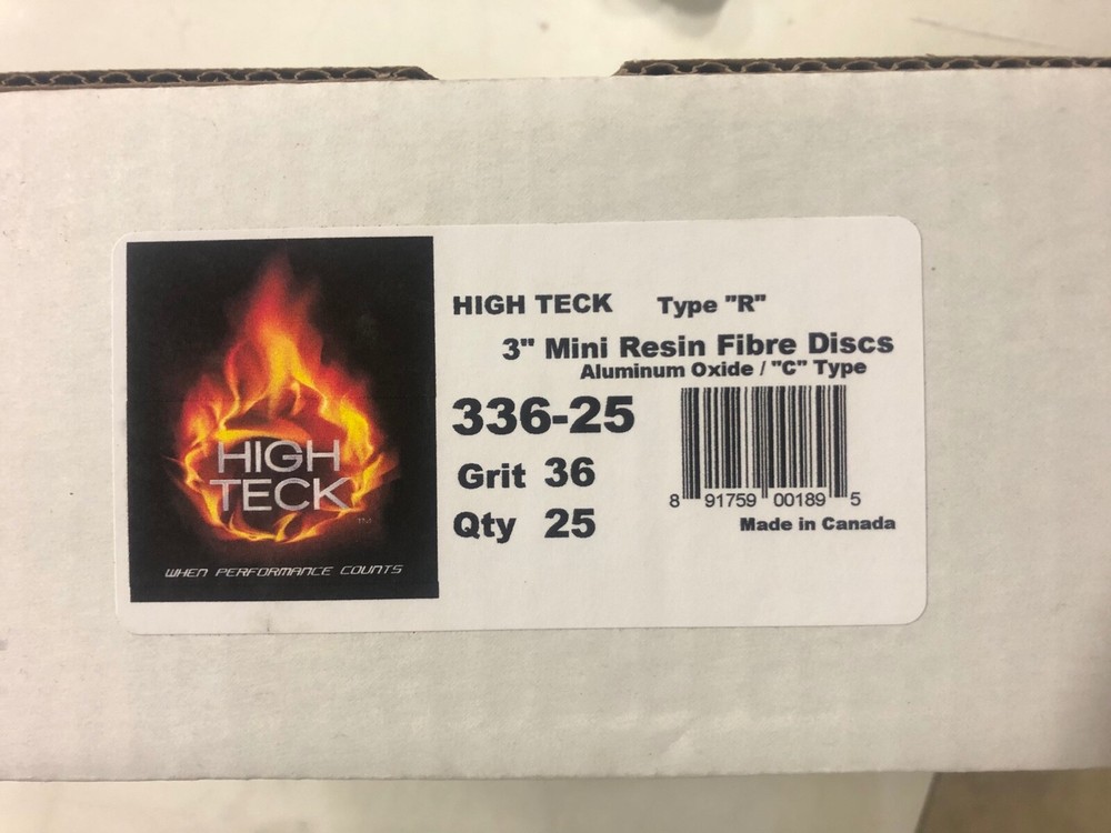 High Teck type R mini sanding disc 3”