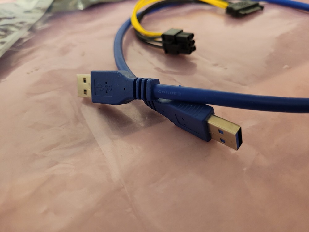 GPU Riser PCE164P-N03 VER006C PCI-E 1X TO 16X Express Extender Adapter & Access.