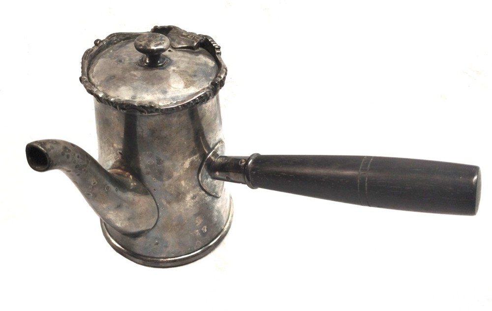 Vintage REED & BARTON Silver Soldered Hot Chocolate Pot marked THE SPOKANE